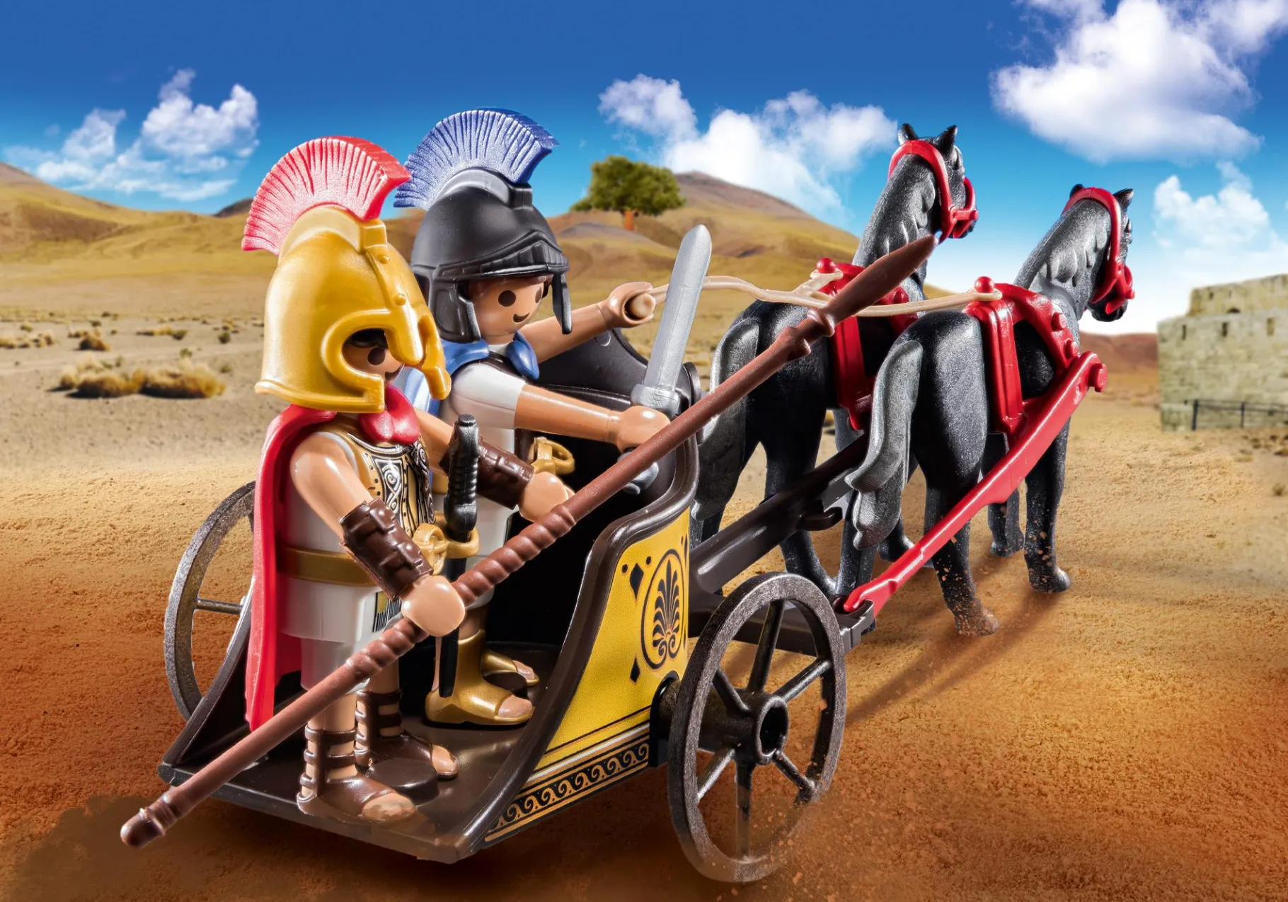 Achilles im Streitwagen mit Patroklos-PLAYMOBIL Fashion