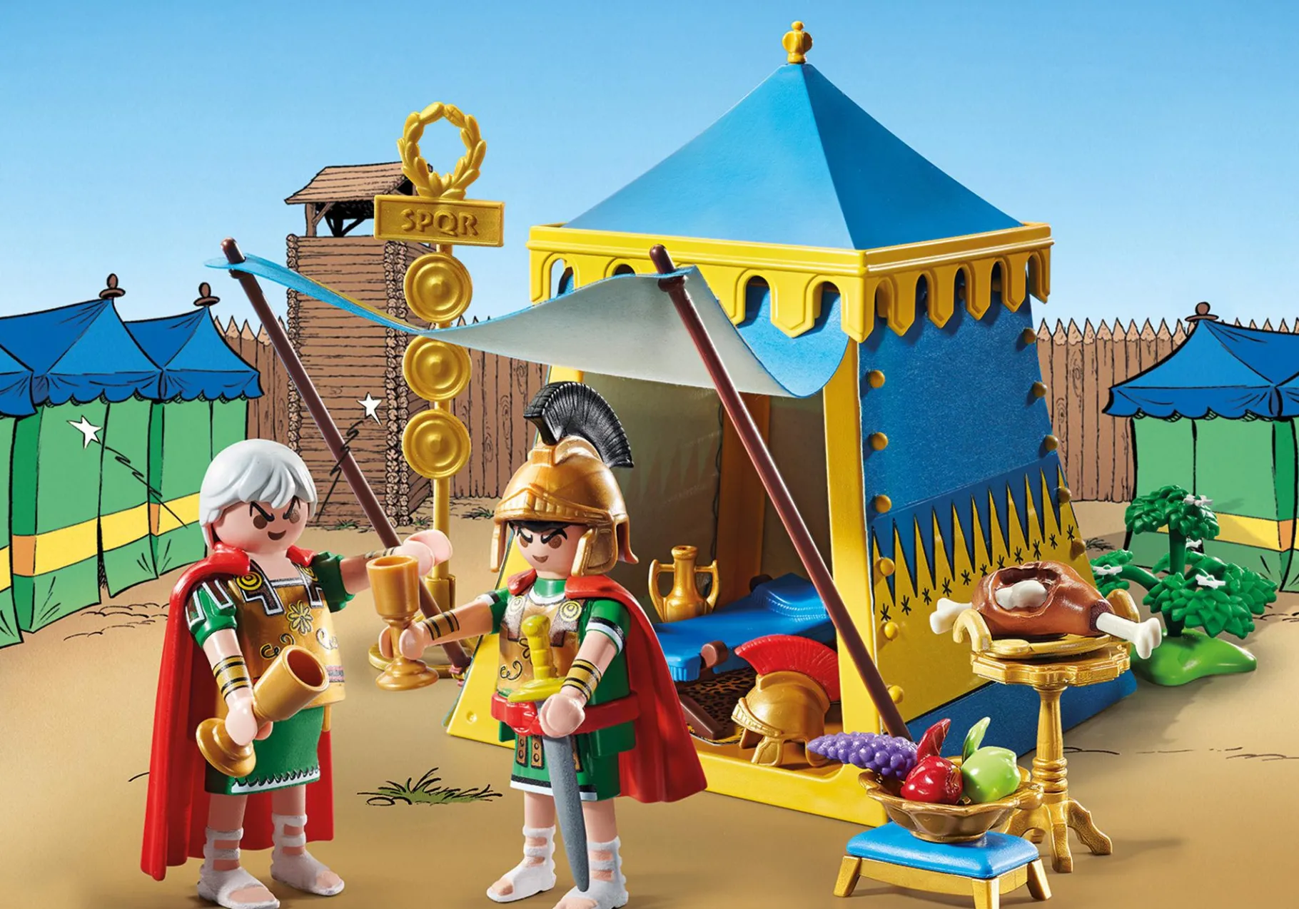 Asterix: Anführerzelt mit Generälen-PLAYMOBIL Hot