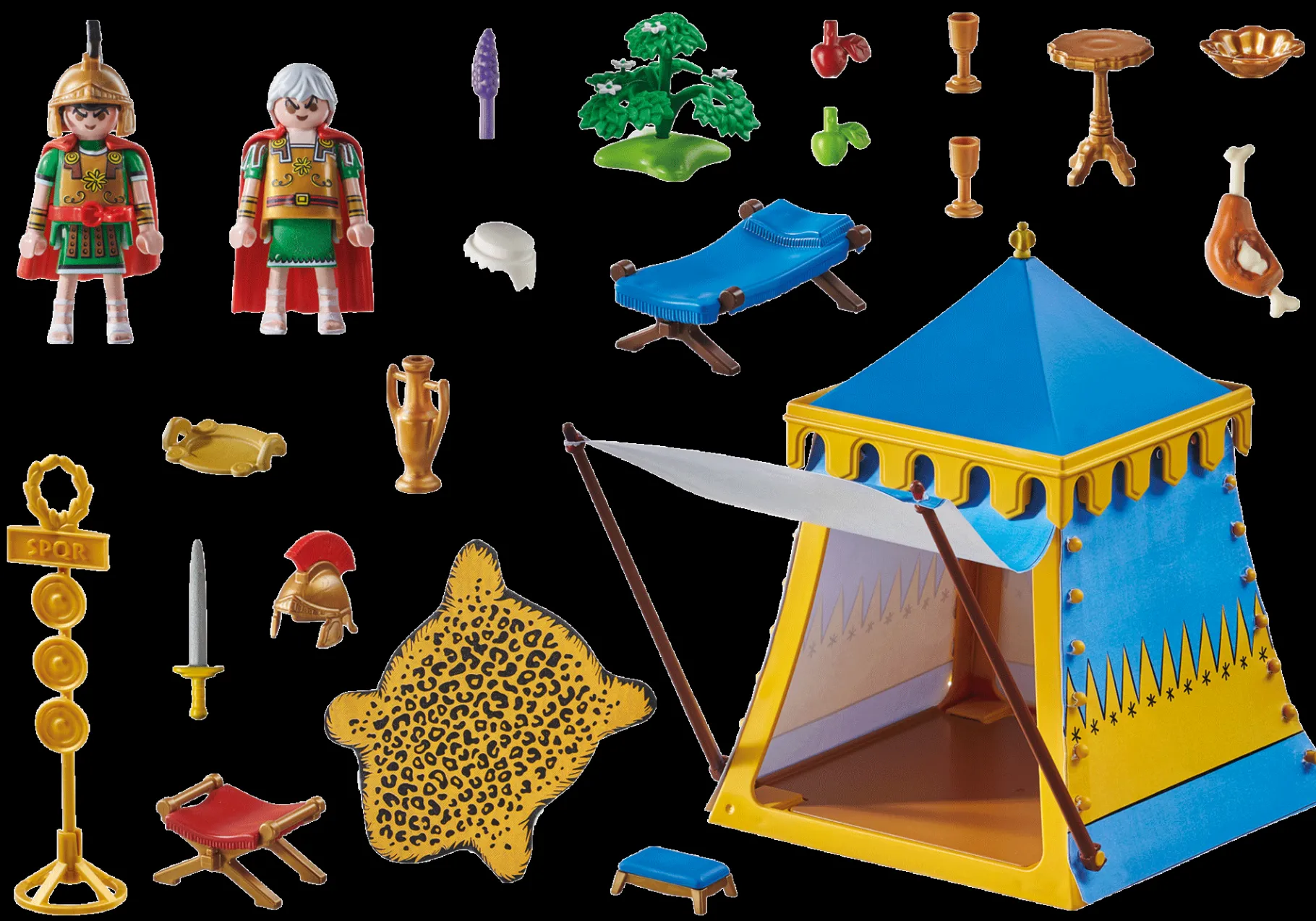 Asterix: Anführerzelt mit Generälen-PLAYMOBIL Hot