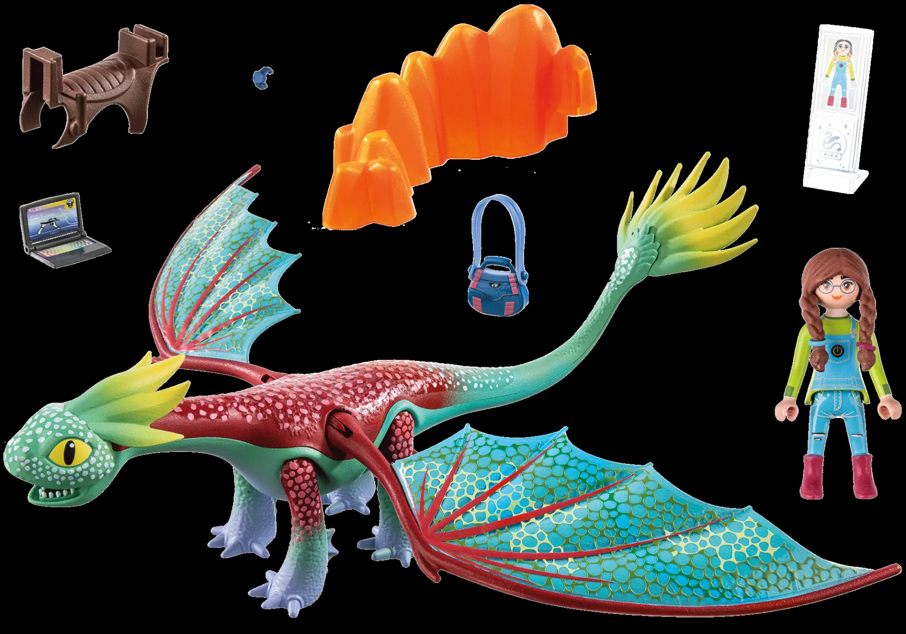 Dragons: The Nine Realms - Feathers & Alex-PLAYMOBIL Clearance