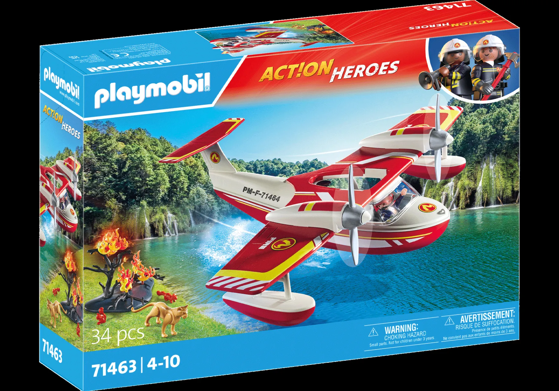 Feuerwehrflugzeug mit Löschfunktion-PLAYMOBIL Discount