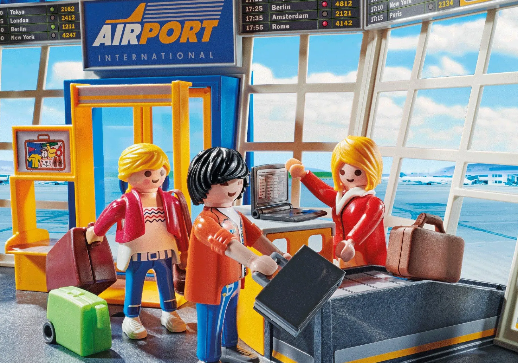 Flughafen mit Flugzeug und Tower-PLAYMOBIL Outlet