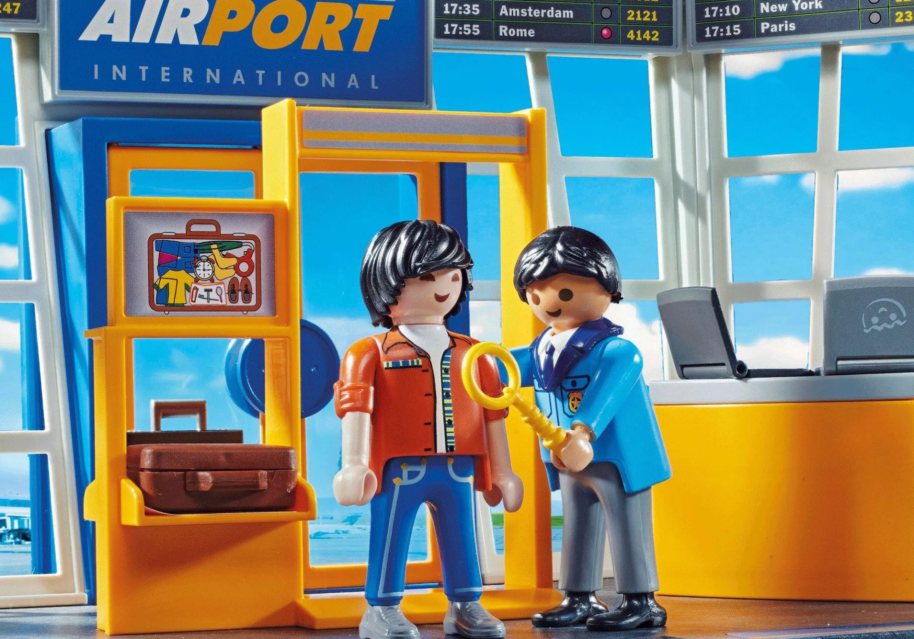 Flughafen mit Flugzeug und Tower-PLAYMOBIL Outlet