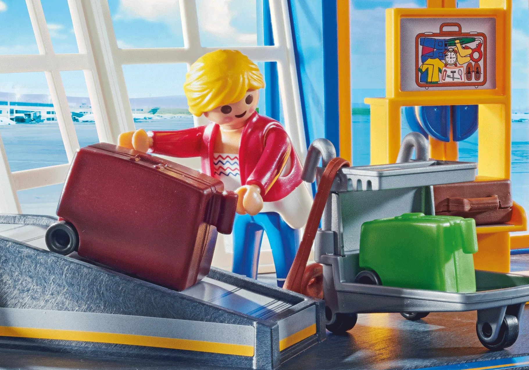 Flughafen mit Flugzeug und Tower-PLAYMOBIL Outlet