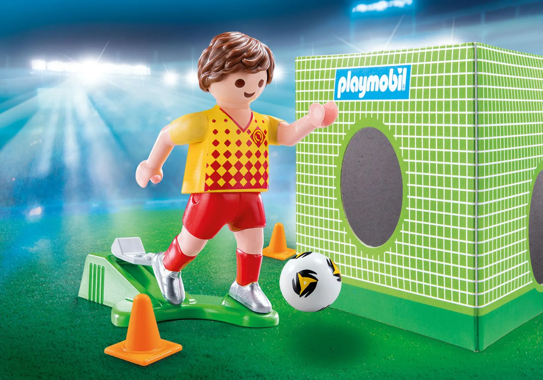 Fußballspieler mit Torwand-PLAYMOBIL Best