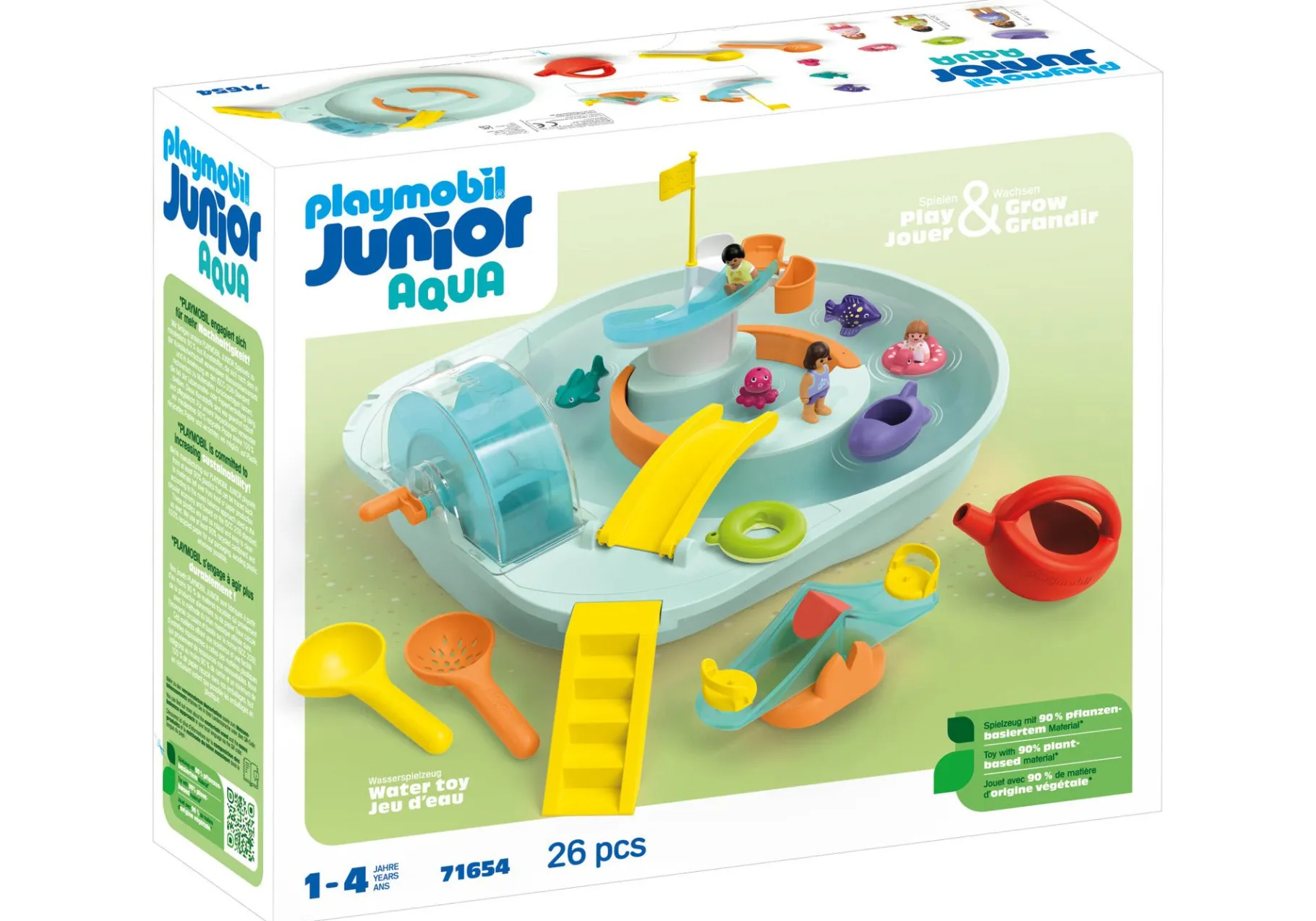 JUNIOR AQUA: Wasserbahn mit Wasserspielplatz und Lerneffekten-PLAYMOBIL Discount