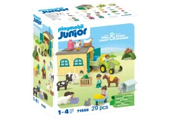 JUNIOR: Bauernhof-Abenteuer mit Traktor, Anhänger und tierischen-PLAYMOBIL Hot