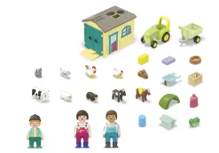 JUNIOR: Bauernhof-Abenteuer mit Traktor, Anhänger und tierischen-PLAYMOBIL Hot