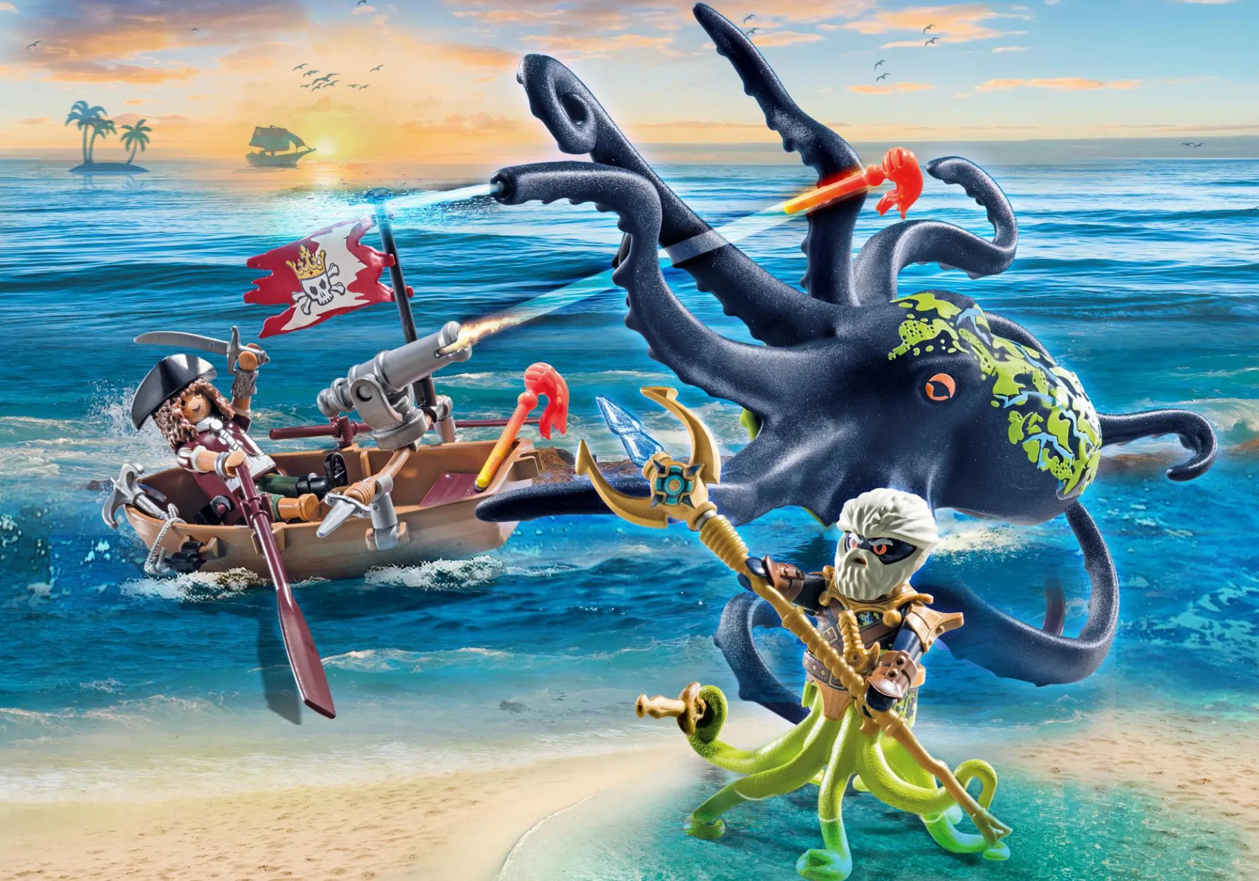 Kampf gegen den Riesenoktopus-PLAYMOBIL Shop