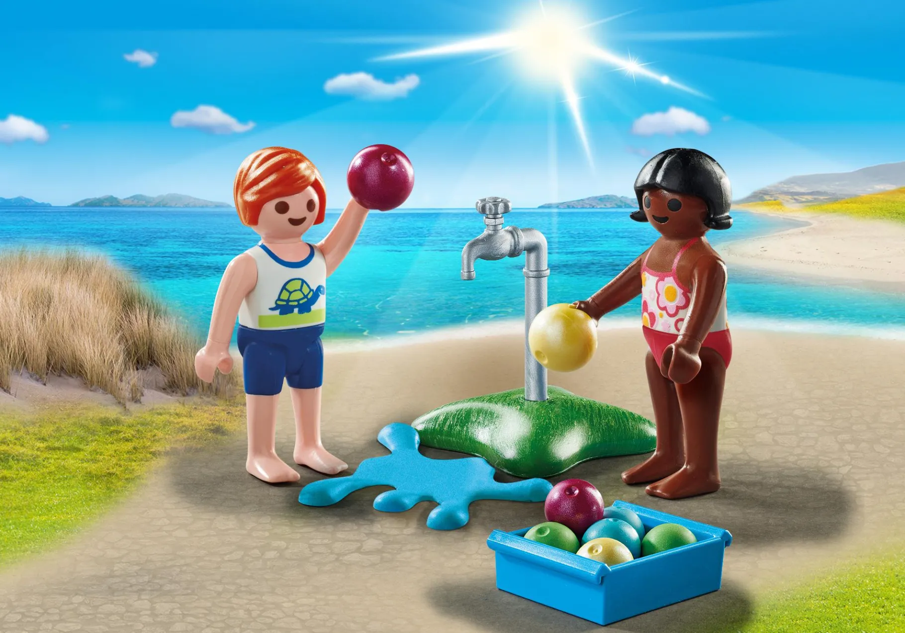 Kinder mit Wasserballons-PLAYMOBIL Outlet
