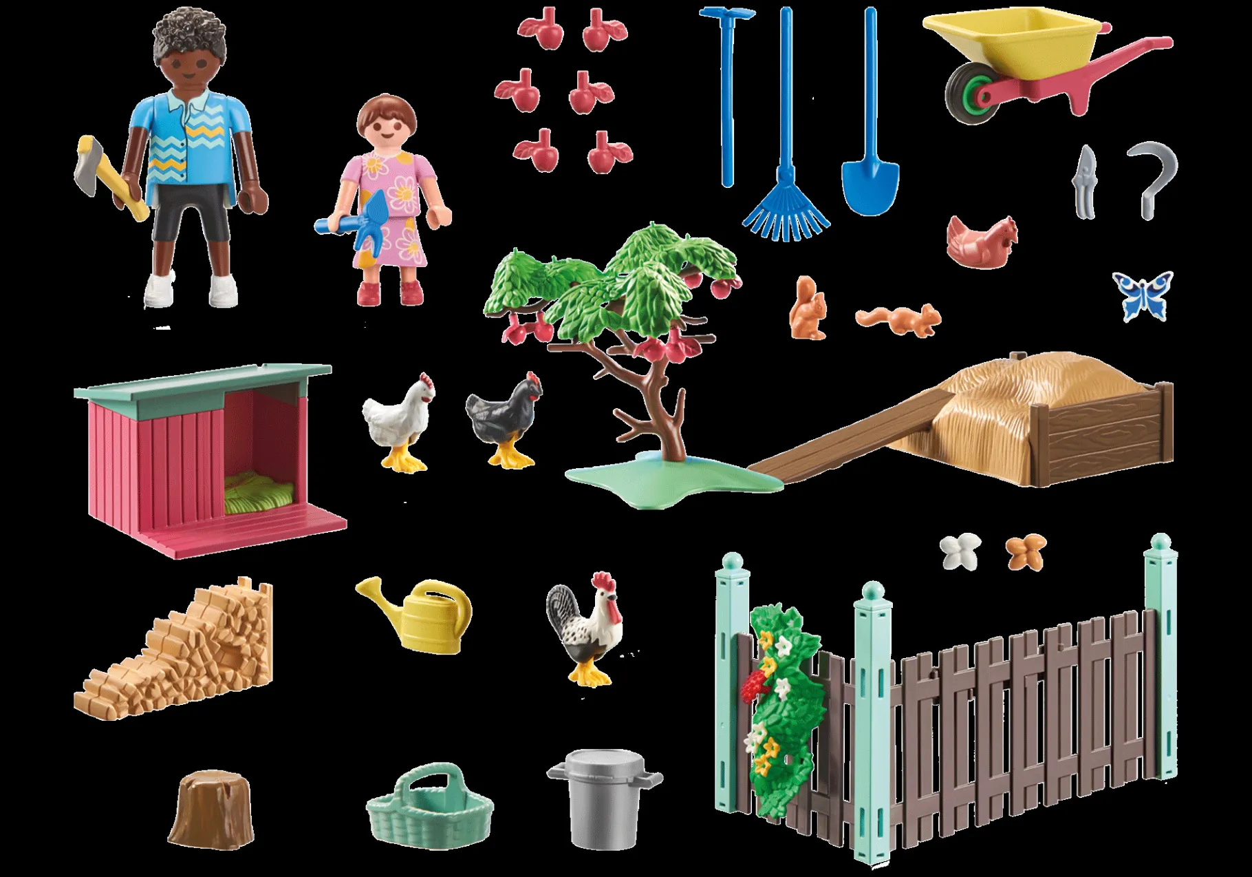 Kleine Hühnerfarm im Tiny Haus Garten-PLAYMOBIL Fashion