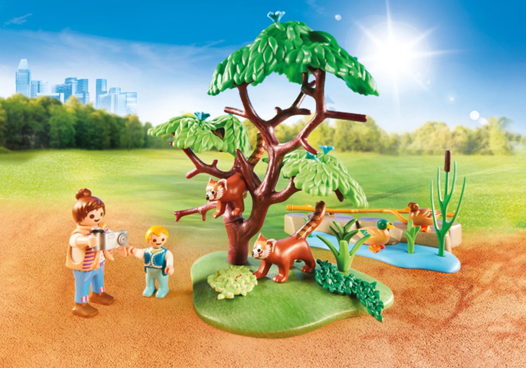 Kleine Pandas im Freigehege-PLAYMOBIL New