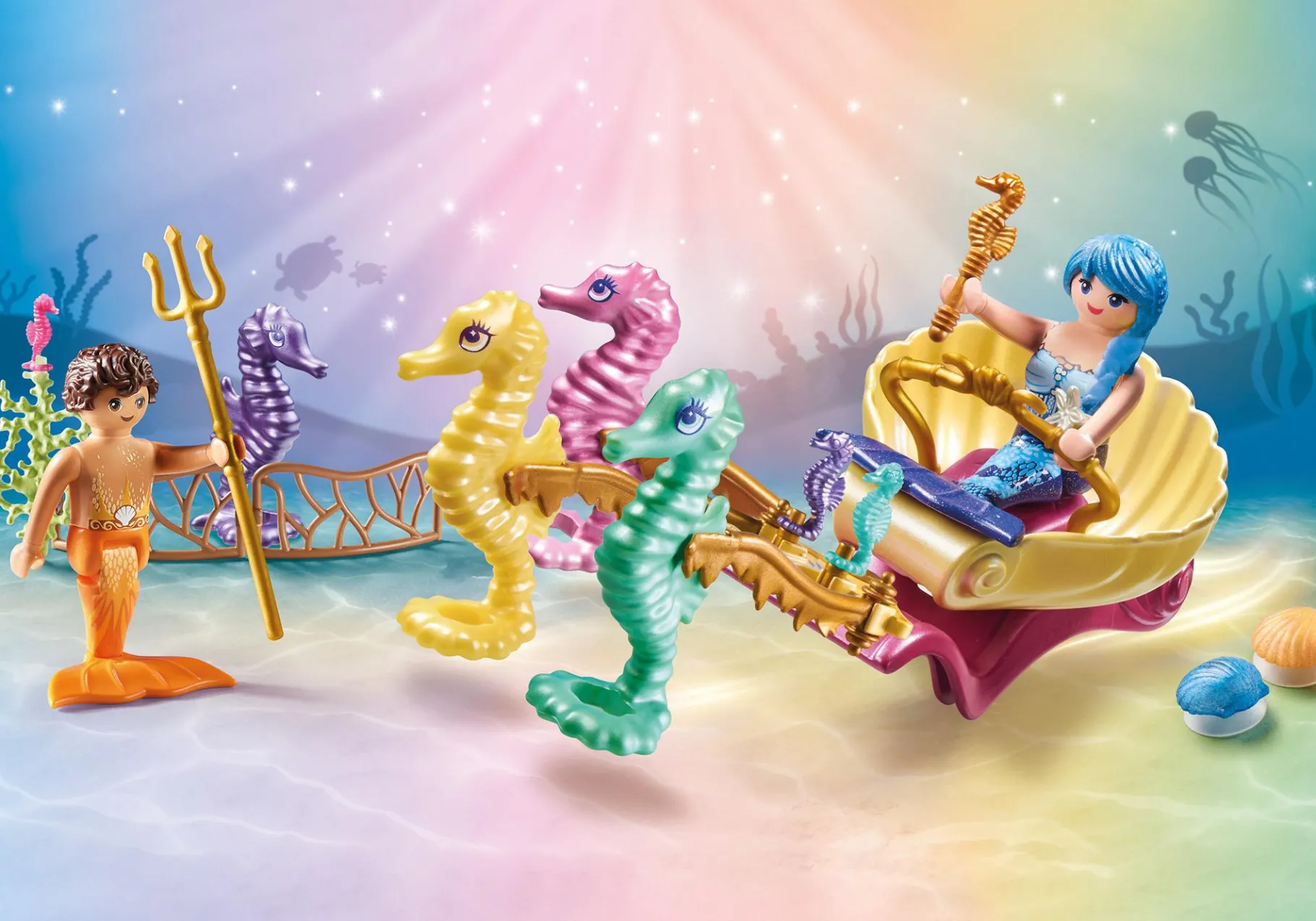 Meeresbewohner mit Seepferdchenkutsche-PLAYMOBIL Store