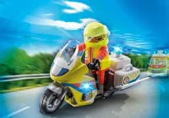 Notarzt-Motorrad mit Blinklicht-PLAYMOBIL Hot