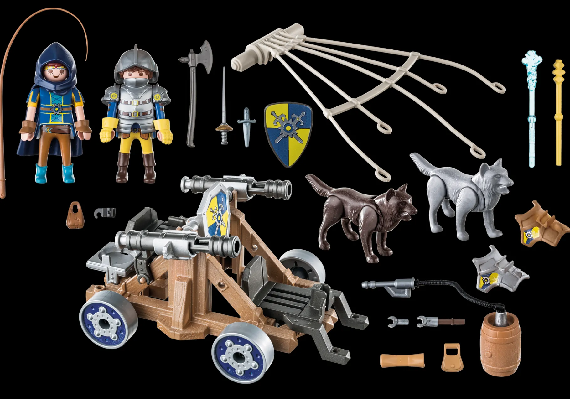 Novelmore Wolfsgespann und Wasserkanone-PLAYMOBIL Shop