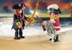 Piratenkapitän und Rotrock-PLAYMOBIL Cheap