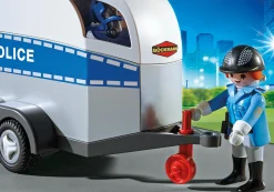 Polizeipferd mit Anhänger-PLAYMOBIL Cheap
