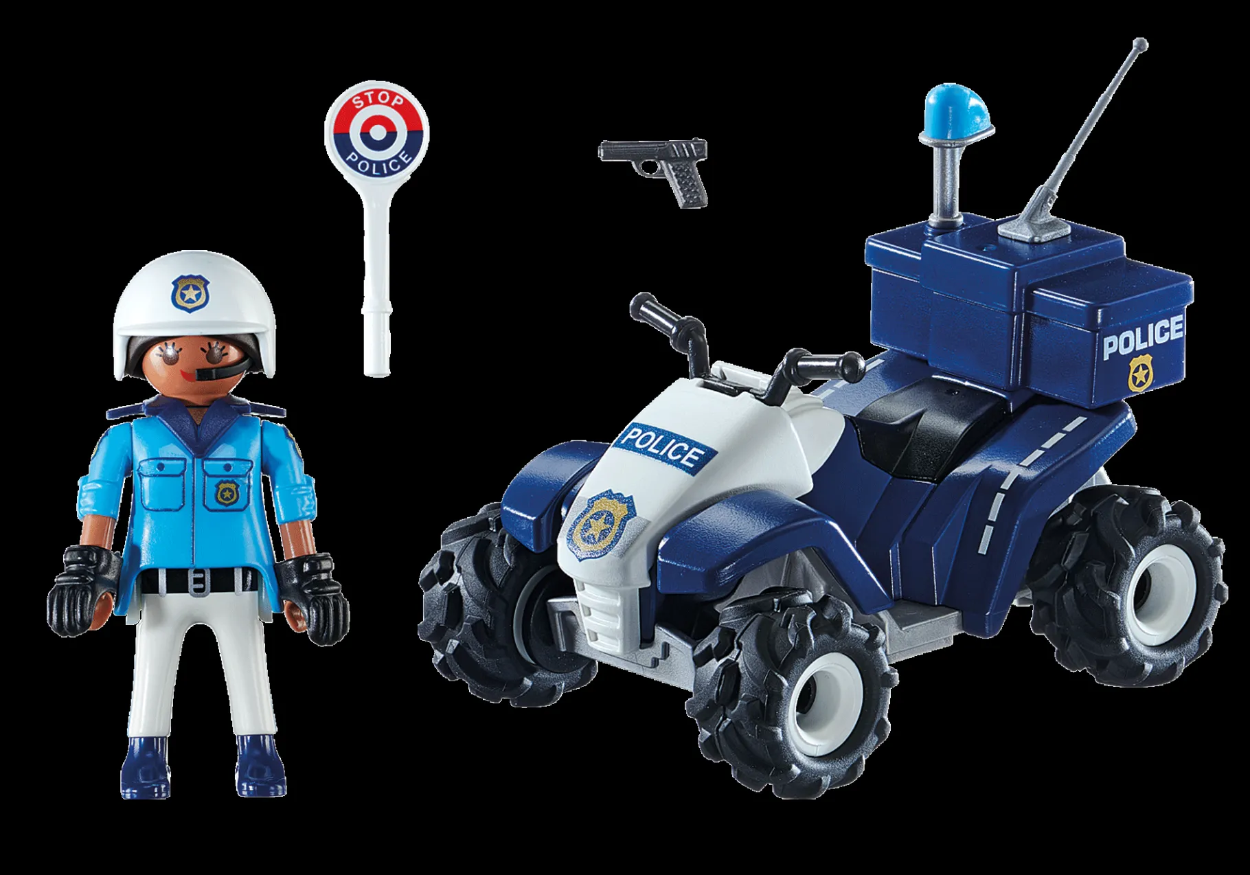 Polizei-Speed Quad-PLAYMOBIL Cheap