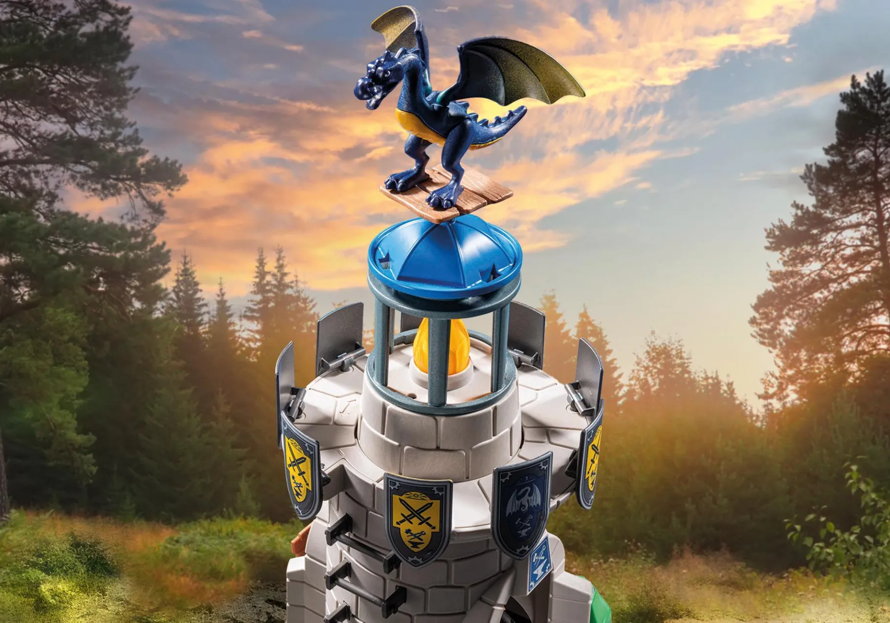 Ritterturm mit Schmied und Drache-PLAYMOBIL Store