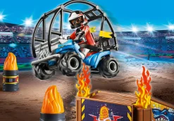Starter Pack Stuntshow Quad mit Feuerrampe-PLAYMOBIL Shop