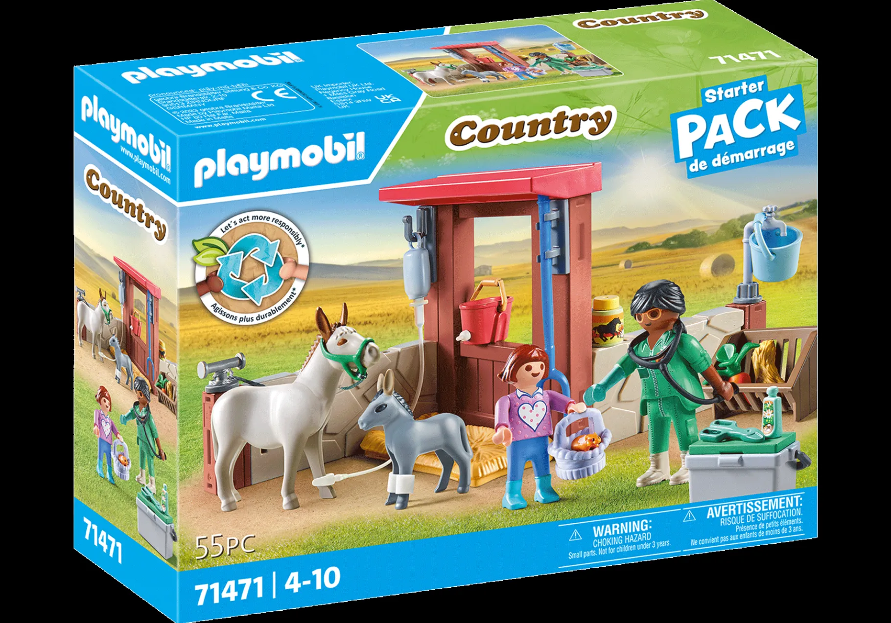 Tierarzteinsatz bei den Eseln-PLAYMOBIL Outlet