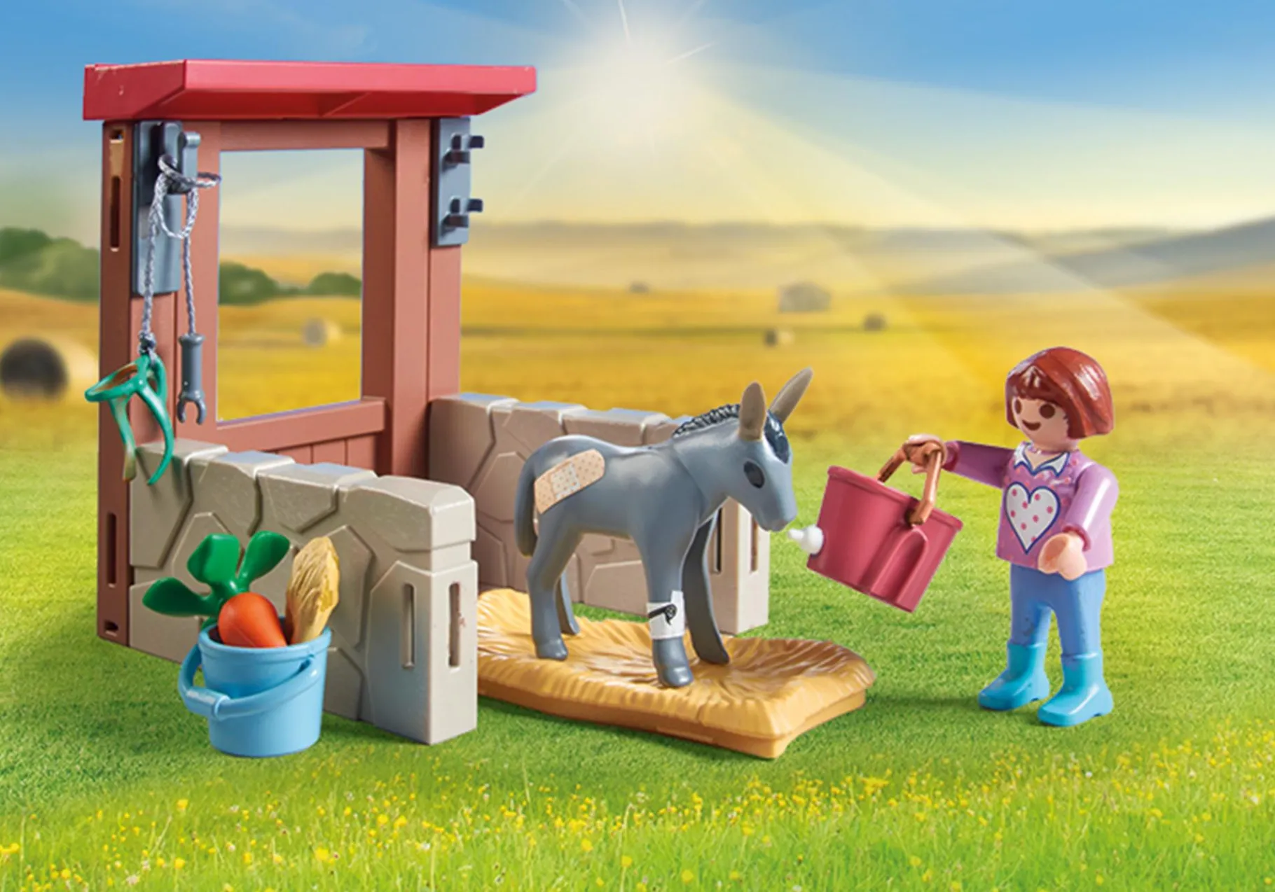 Tierarzteinsatz bei den Eseln-PLAYMOBIL Outlet