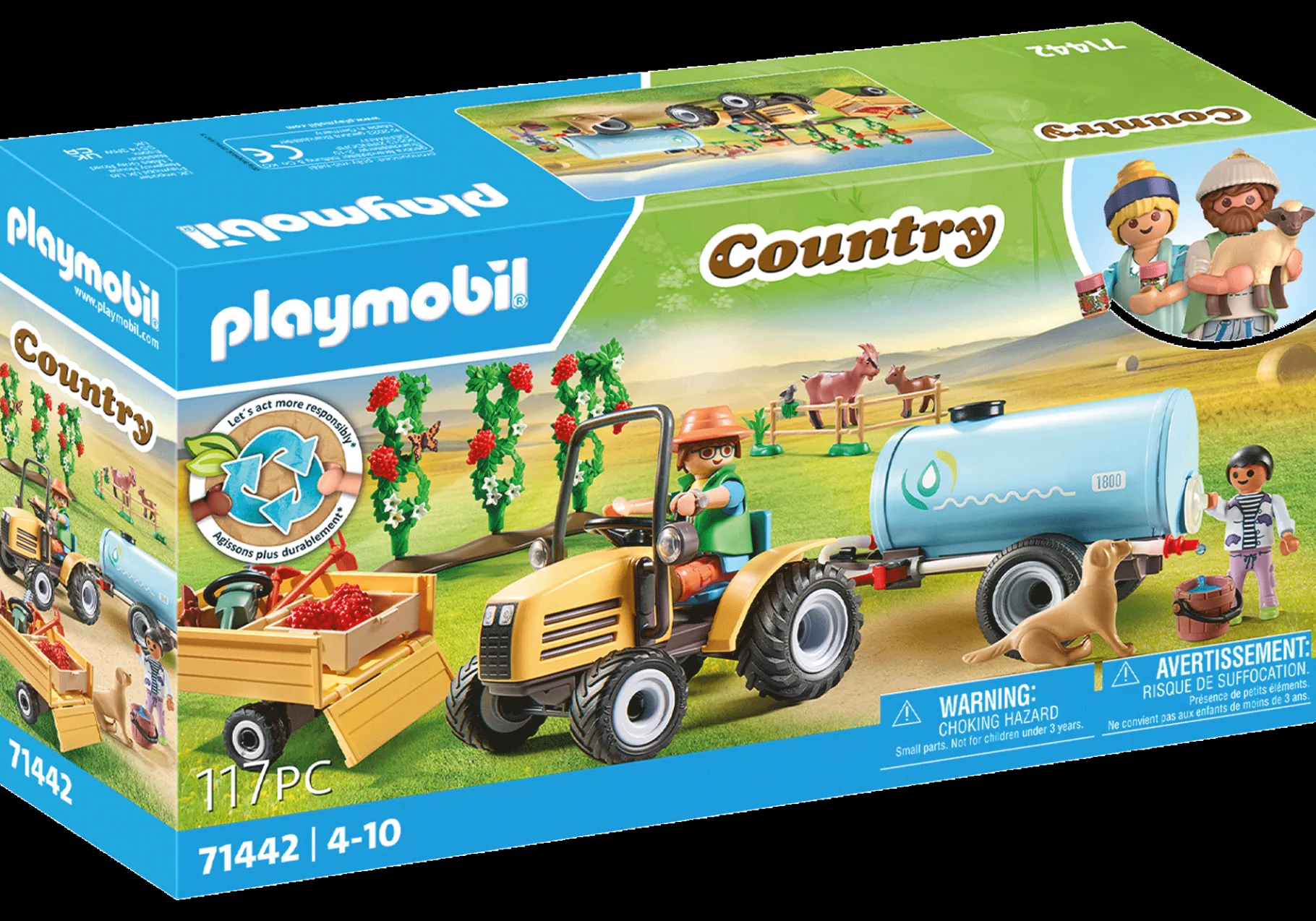 Traktor mit Anhänger und Wassertank-PLAYMOBIL Online
