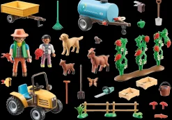 Traktor mit Anhänger und Wassertank-PLAYMOBIL Online