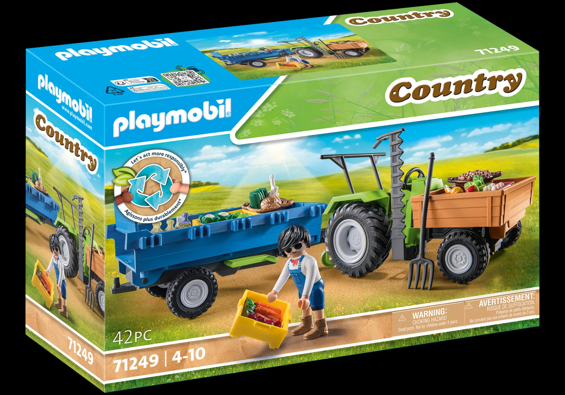 Traktor mit Hänger-PLAYMOBIL New