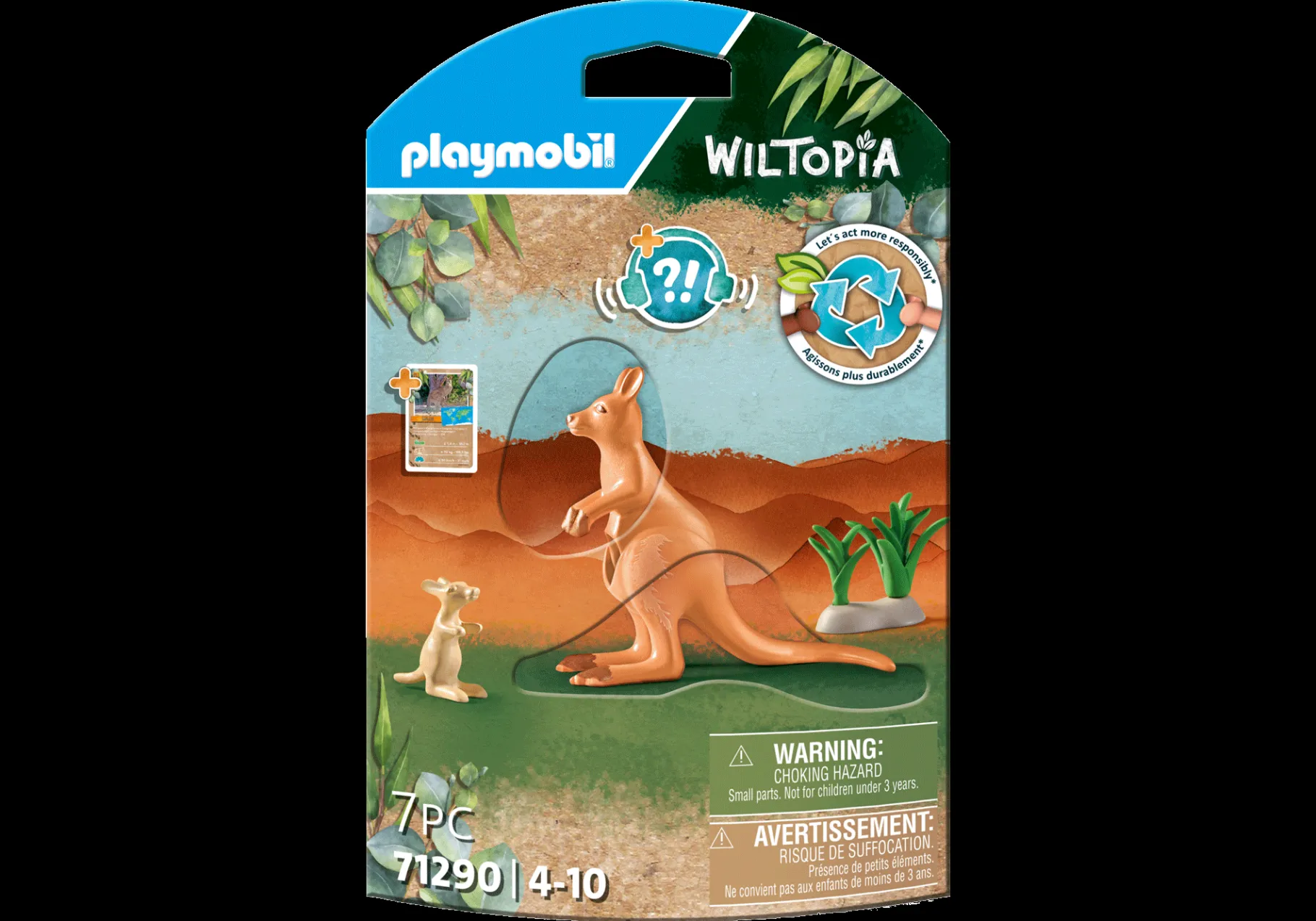 WILTOPIA - Känguru mit Jungtier-PLAYMOBIL Store