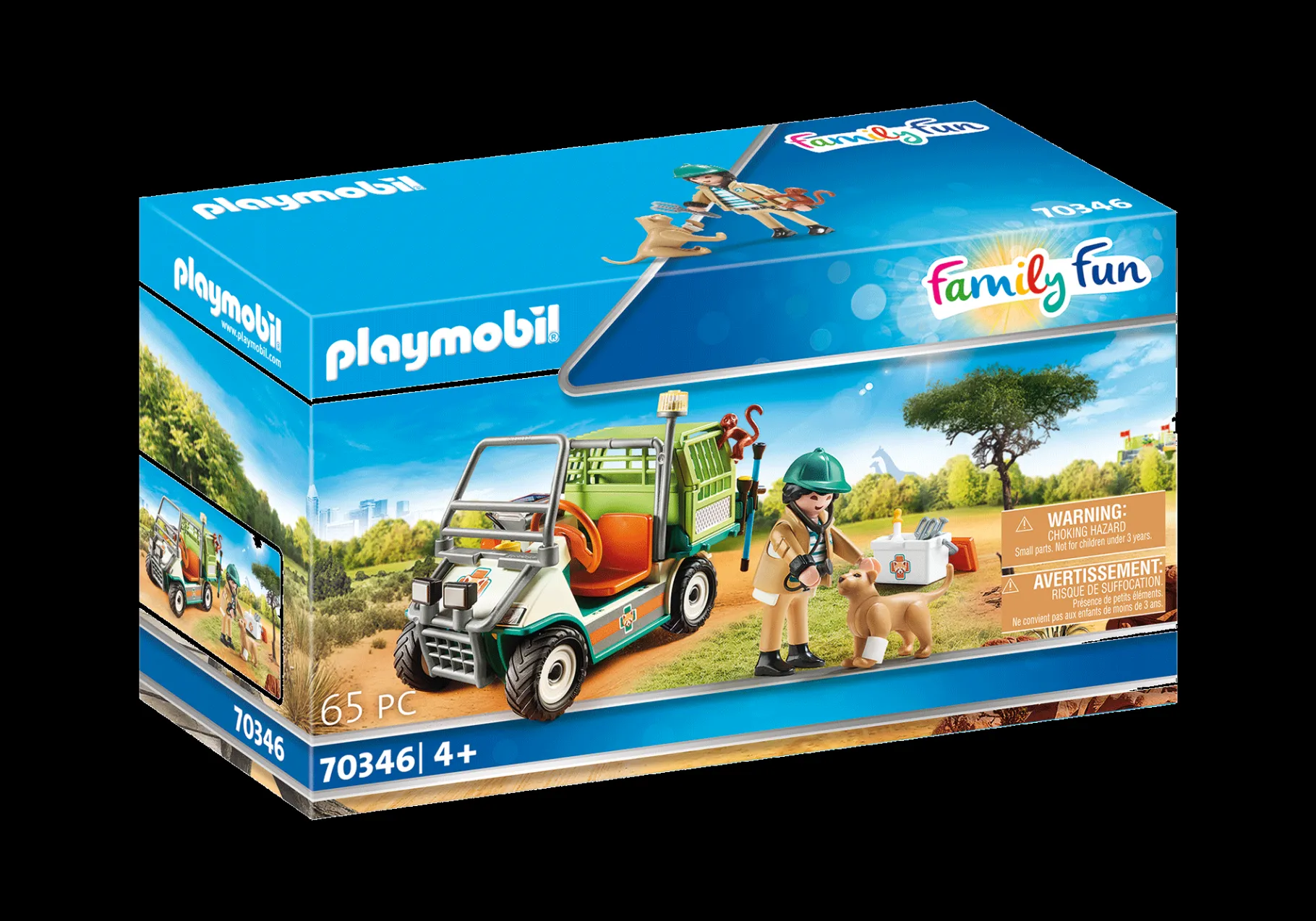 Zoo-Tierarzt mit Fahrzeug-PLAYMOBIL New